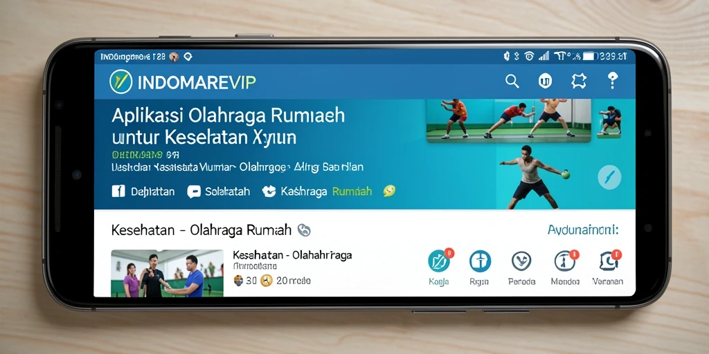 Antarmuka aplikasi INDOMAREVIP yang sederhana dan fungsional.