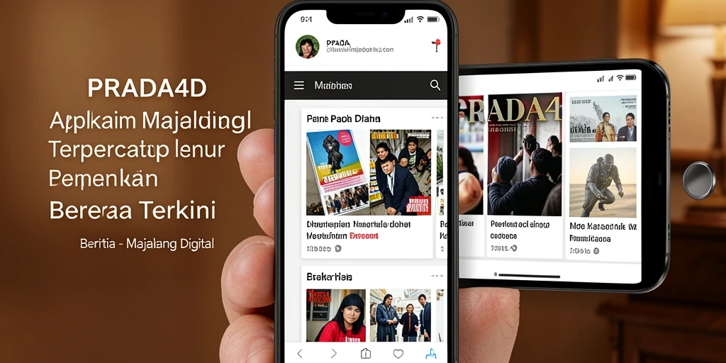 Tampilan antarmuka PRADA4D yang modern dan menarik.
