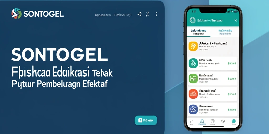 Tampilan antarmuka aplikasi flashcard SONTOGEL yang menarik dan mudah digunakan.