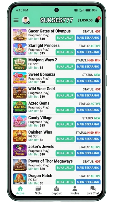 Link Alternatif Aman Akses Sukses777 untuk Android