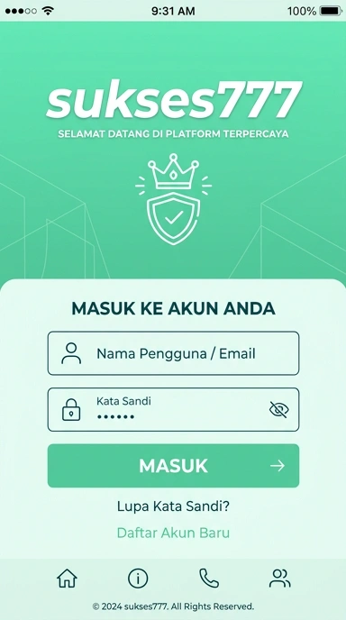 Masuk Akun Sukses777 Mudah dan Cepat